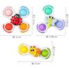 ALASOU Baby Hand Spinner Suction Cup Bath Toy 1-3 Years Toddler Christmas Birthday Gift Portable Educational Toy Boys Girls