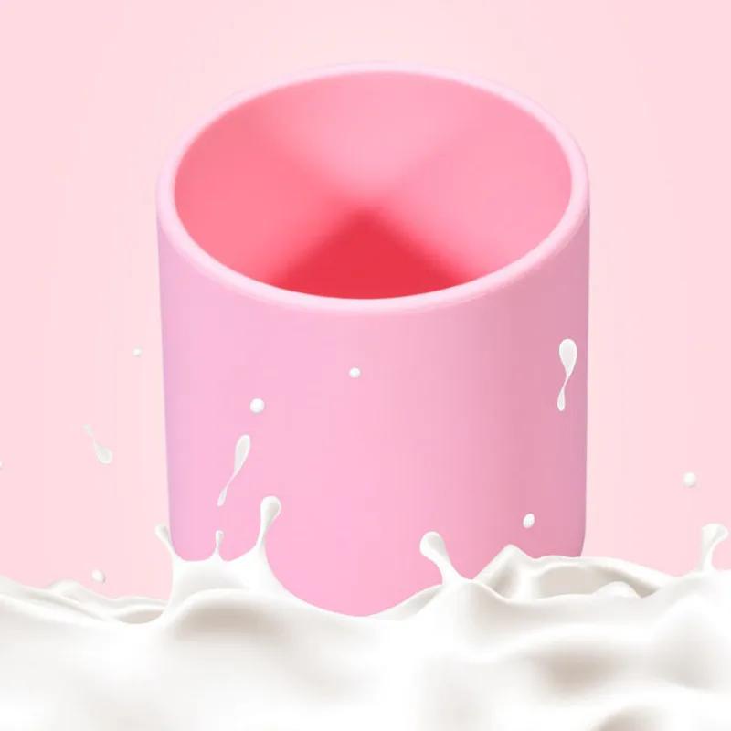 Kids Silicone Water Cups Baby Snack Cup Portable Outdoor Travel Children Cups Teacups Drinkware Food Grade Silicone BPA FREE