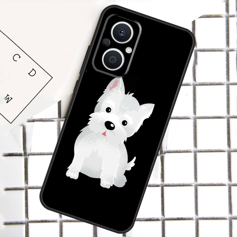 

Cartoon Westie Dog Phone Case For OPPO Reno 13F 13 12 11 14 F 10 Pro 8T 7 8 Lite OPPO Find X9 X6 X5 X8 Pro Cover OPPO Reno14
