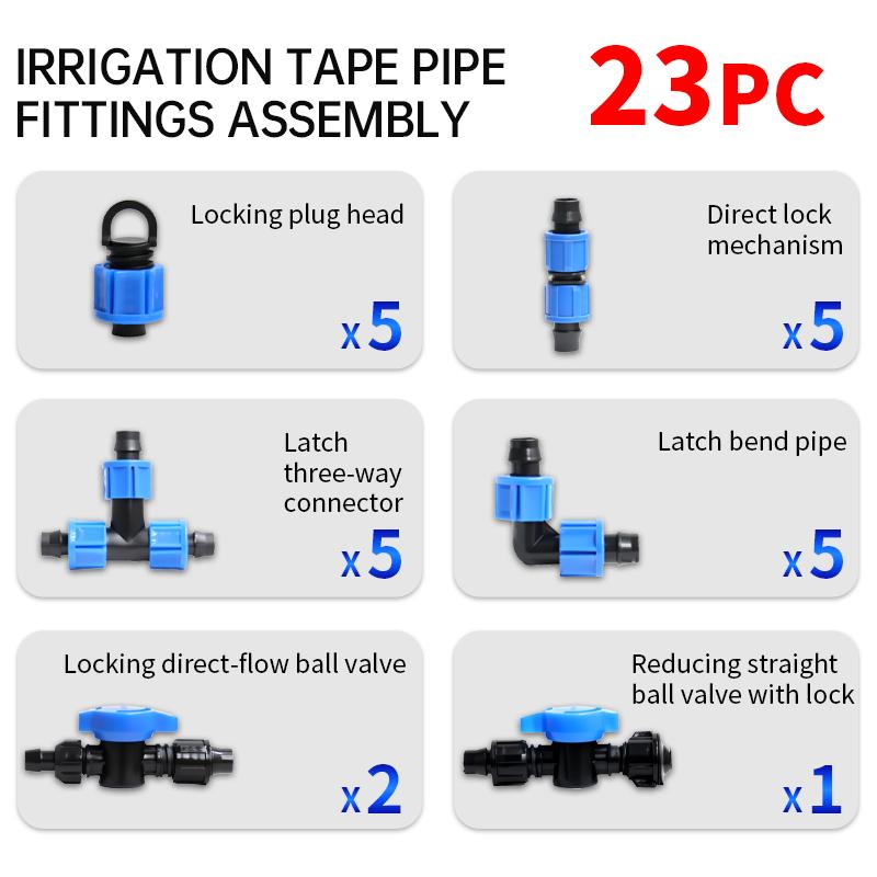 16mm Home Farm Irrigation Drip System Water Pipe Patch Drip Irrigation Tape Easy Installation Free Cutting Drip Irrigation Kit