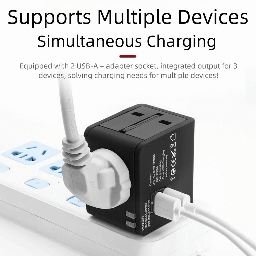 Universal Euro Travel Adapter All-in-One Power Electric Socket New US EU UK AU Plugs