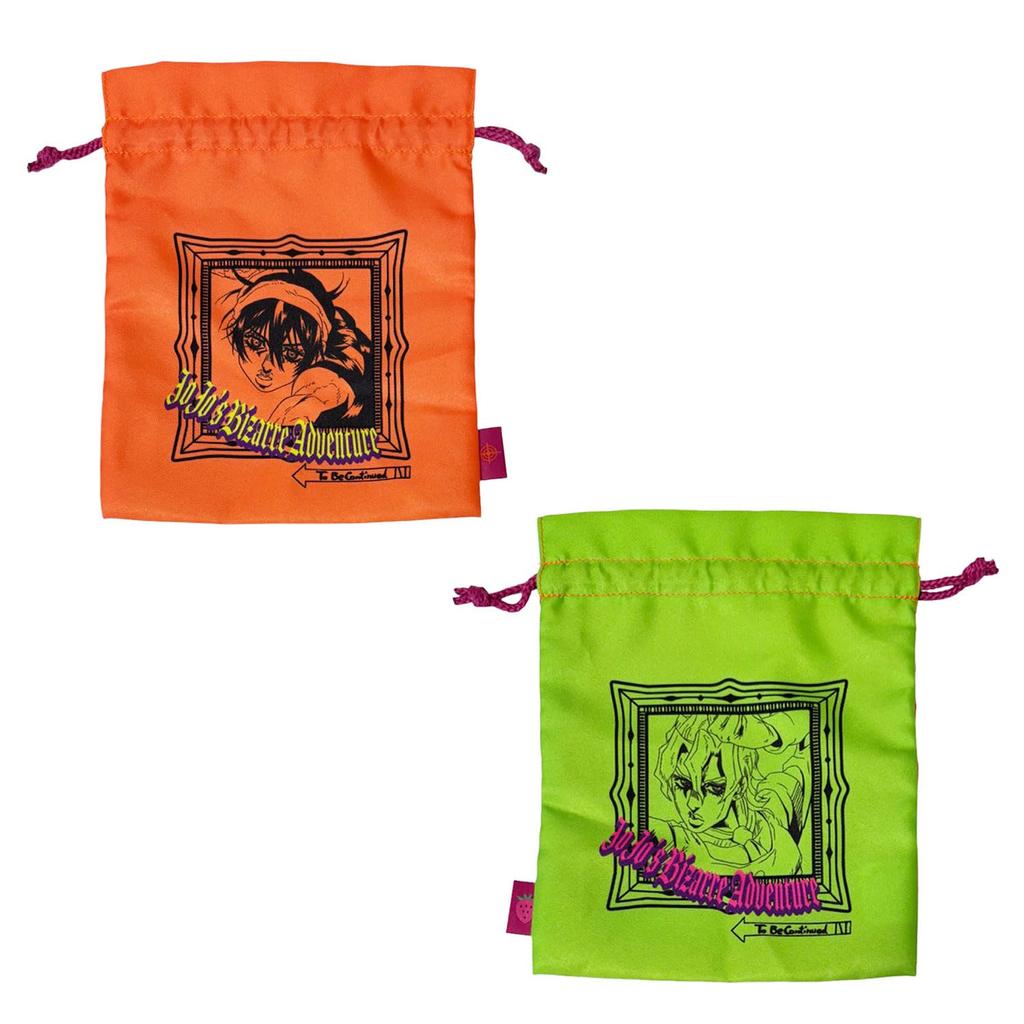 Small Planet Bizarre Golden Wind Travel Drawstring Bag Narancia Fugo JoJo's Adventure &