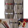 Leather Wide Belt For Women With Metal Snap Buckle For Casual Wear