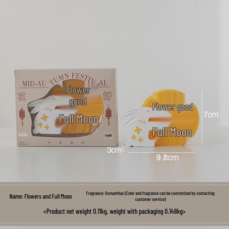 High-End Osmanthus Scented Candle & Mooncake Gift Set: Stylish Mid-Autumn Festival Souvenir