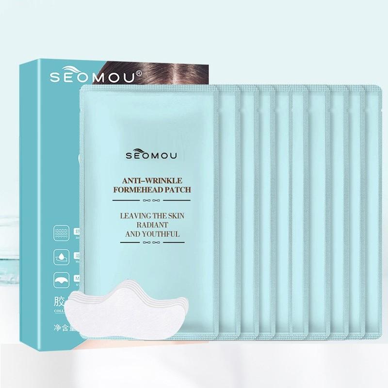 

10 шт./кор., наклейки против морщин, удаление линии лба, лечение морщин, антивозрастная лифтинг-маска, увлажняющий пластырь для ухода за кожей, подушечка для лица 10Pcs/Box