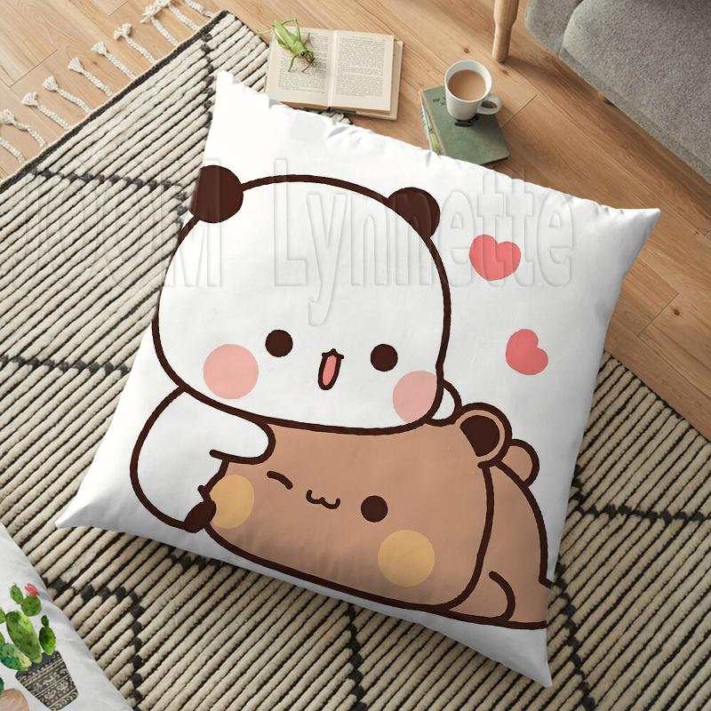 

Молоко и мокко пары панда медведь бубу дуду наволочка декоративная подушка для дома декоративная квадратная наволочка с принтом диванная подушка 45 см 8