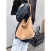 Neue Leder Kuhleder Wildleder Premium Tragetasche Hobo Schulter Umhängetasche Damen Tasche Große Kapazität