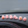 Mini Piggy Decorations Car Dashboard Cute Cartoon Piggy Ornaments Desktop Kawaii Toy DIY Animal Doll Accessories Car Interior