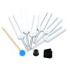 Dreld Tuning Fork Set of 528 Hz Tuning Relaxation and Healing Instrument 396 RE 417 MI 528 SOL 639 FA 741 LA 852 Aluminum with Gift Tuning Fork and