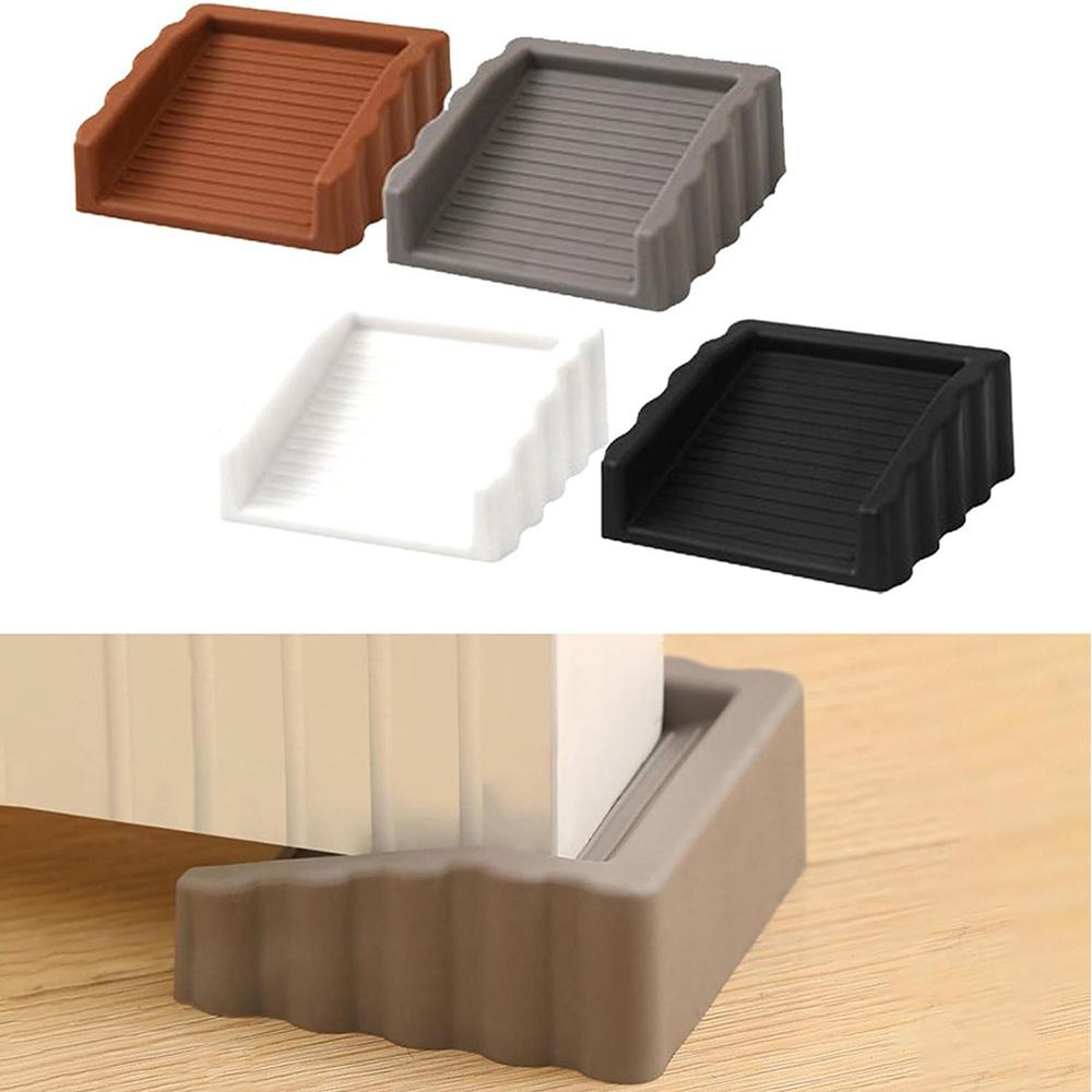 

4Pcs Door Stoppers Doorstop Door Holder for Door with floor gap 0.5cm to 2cm