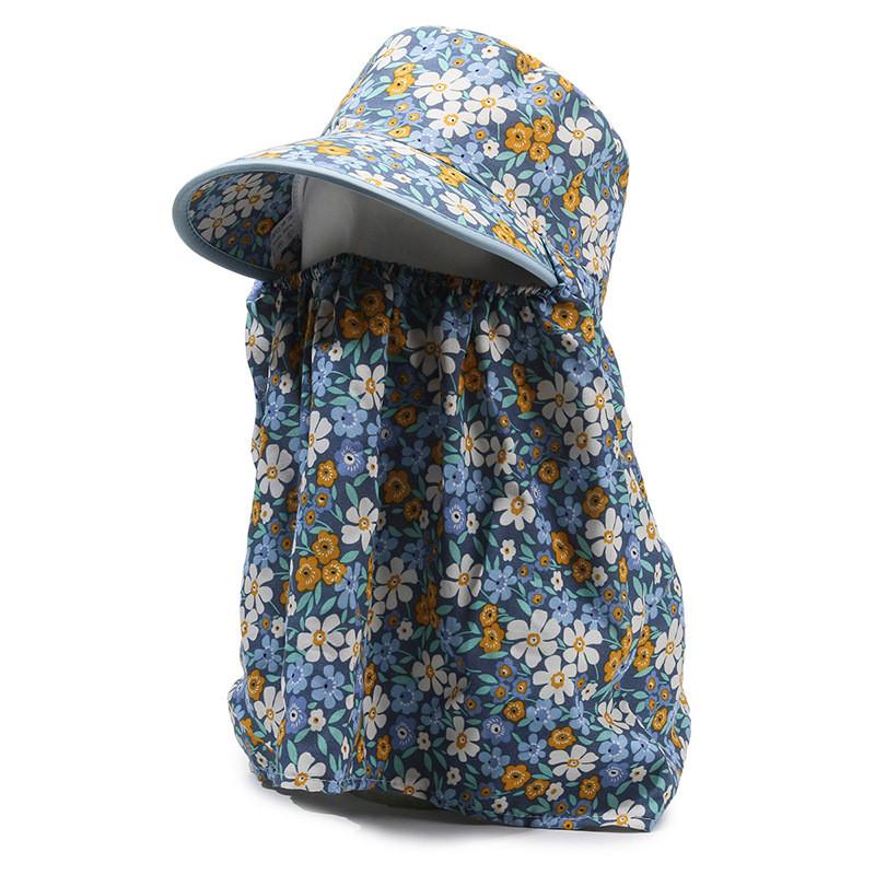 Sun Protection Hat For Women With Breathable Cotton Polyester Fabric Summer Sunshade Cap For Outdoor Activities