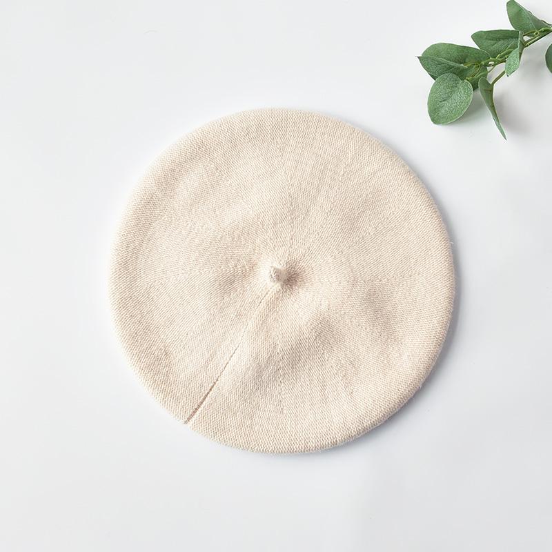 Factory Solid Beret Cap Spring British French Artist Style Elegant Painter Winter Women Knit Custom Wool Beret Hat