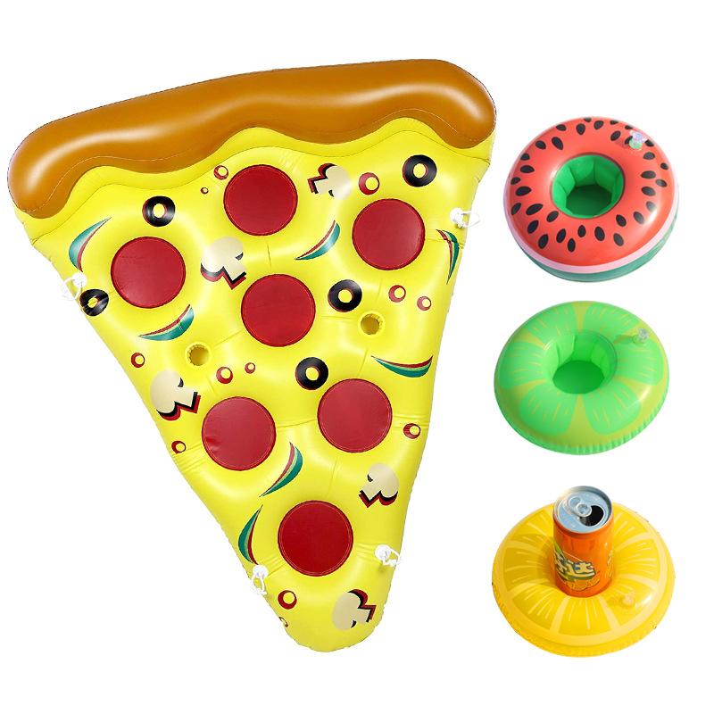 JOYIN Giant - Flotteur de piscine gonflable à pizza - 1,8 x 1,5 m - Pour piscine d'été - Avec porte-gobelets - Jouet de fête JOYIN Giant - Flotteur de piscine gonflable à pizza - 1,8 x 1,5 m - Pour piscine d'été - Avec porte-gobelets - Jouet de fête