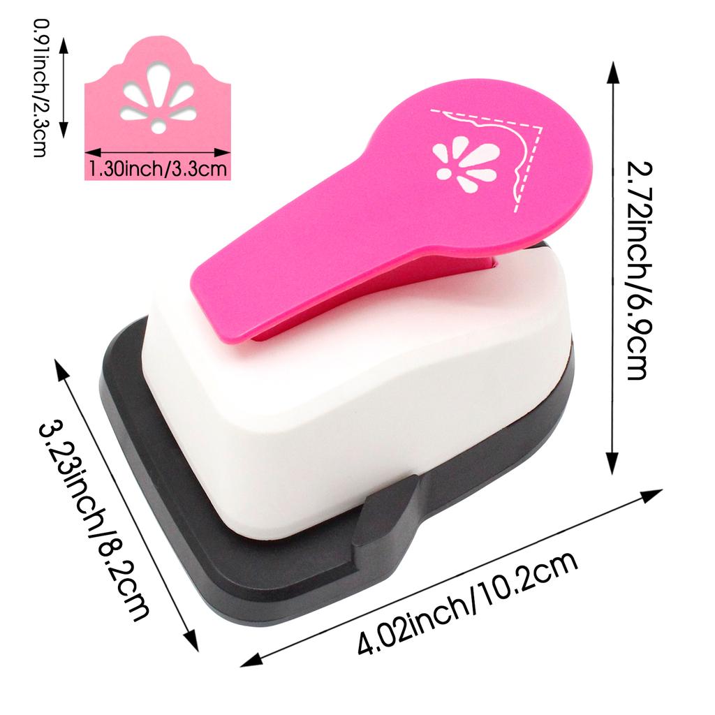 Large Craft Corner Decor Lace Puncher Rounder Puncher Paper Cutter Hole Paper Cutter Label 3 In 1 for Scrapbooking Cardmaking