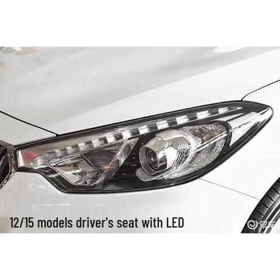 Compatible with Kia K3 Headlight Assembly 2012/2016/2019 Models, Front Lighting, New/Old Models, LED Fog Tail Lights, Grille.