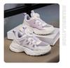 Girls' 2025 Autumn Mesh Breathable Parent-Child Sports Shoes with Rotating Button, Soft Non-Slip Sole