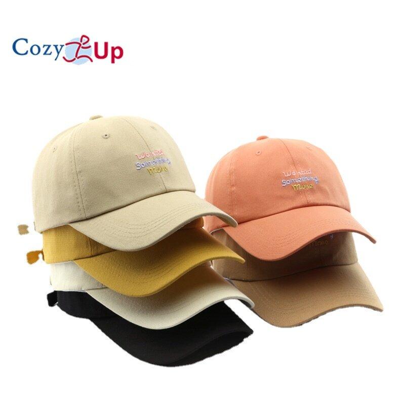 

Cozy Up Унисекс Бейсболка Модное письмо Вышитая спина Пряжка Хип-хоп Солнцезащитный козырек
