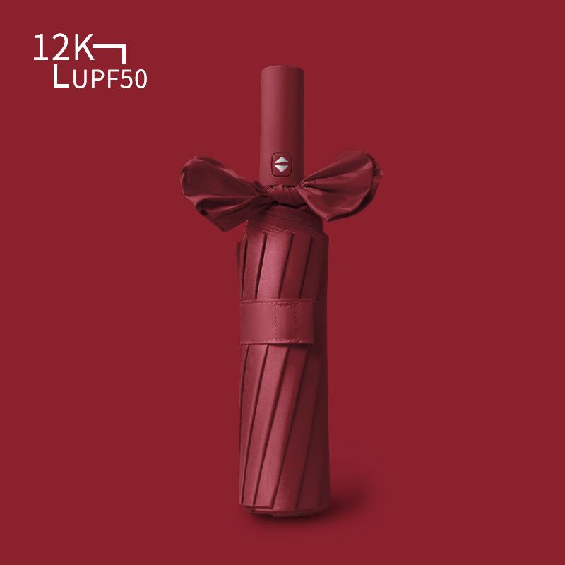 12-Rib Automatic Dual-Use Umbrella for Men & Women - Large, Sunshade & Rain Protection, UV Resistant