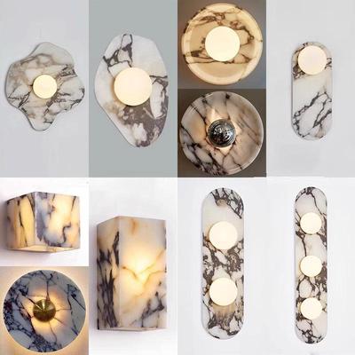 Luxurious Marble Wall Lamp for Bedroom, Living Room, or Corridor