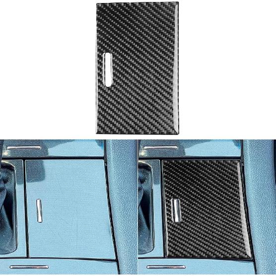 Real Carbon Fiber Compatible with Ford Taurus SEL/Limited/SE/SHO 2013-2019 2014 2015 2016 2017 2018 Accessories Car Door Lock Decoration Trim Cover