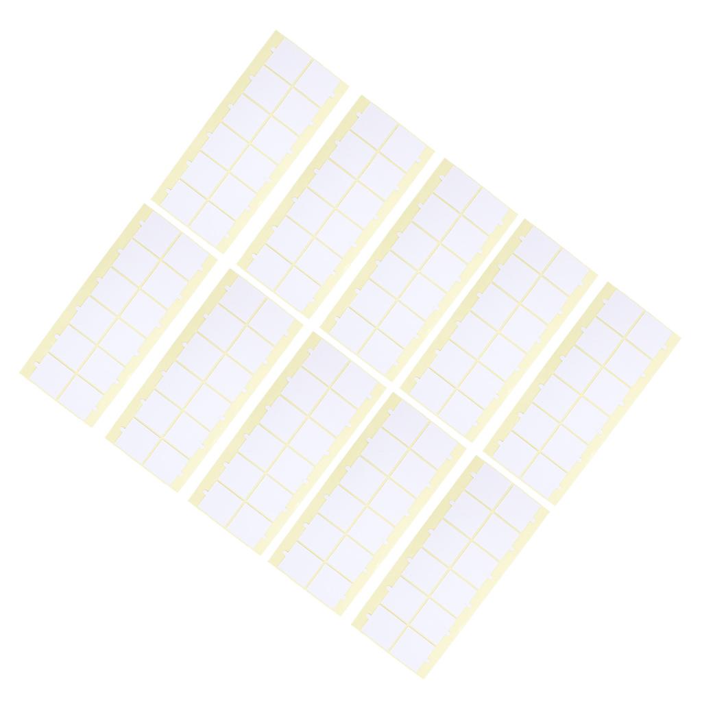 10 Set Acoustic Soundproofing Foam Mounting Tape Double Sided Adhesive Squares 40x40x1mm
