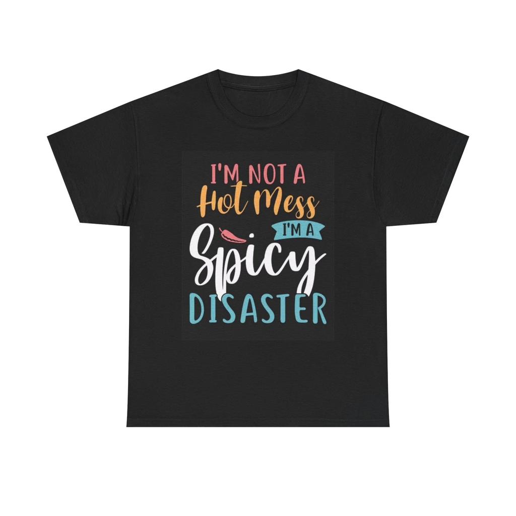 Men's and Women's T-shirts Hot Mess Funny Graphic