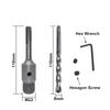 1Set SDS PLUS Concrete Hole Saw Wall Hollow Drill Bit 100Mm 110Mm Cement Stone Wall Air Conditioner Alloy Blade-B61B