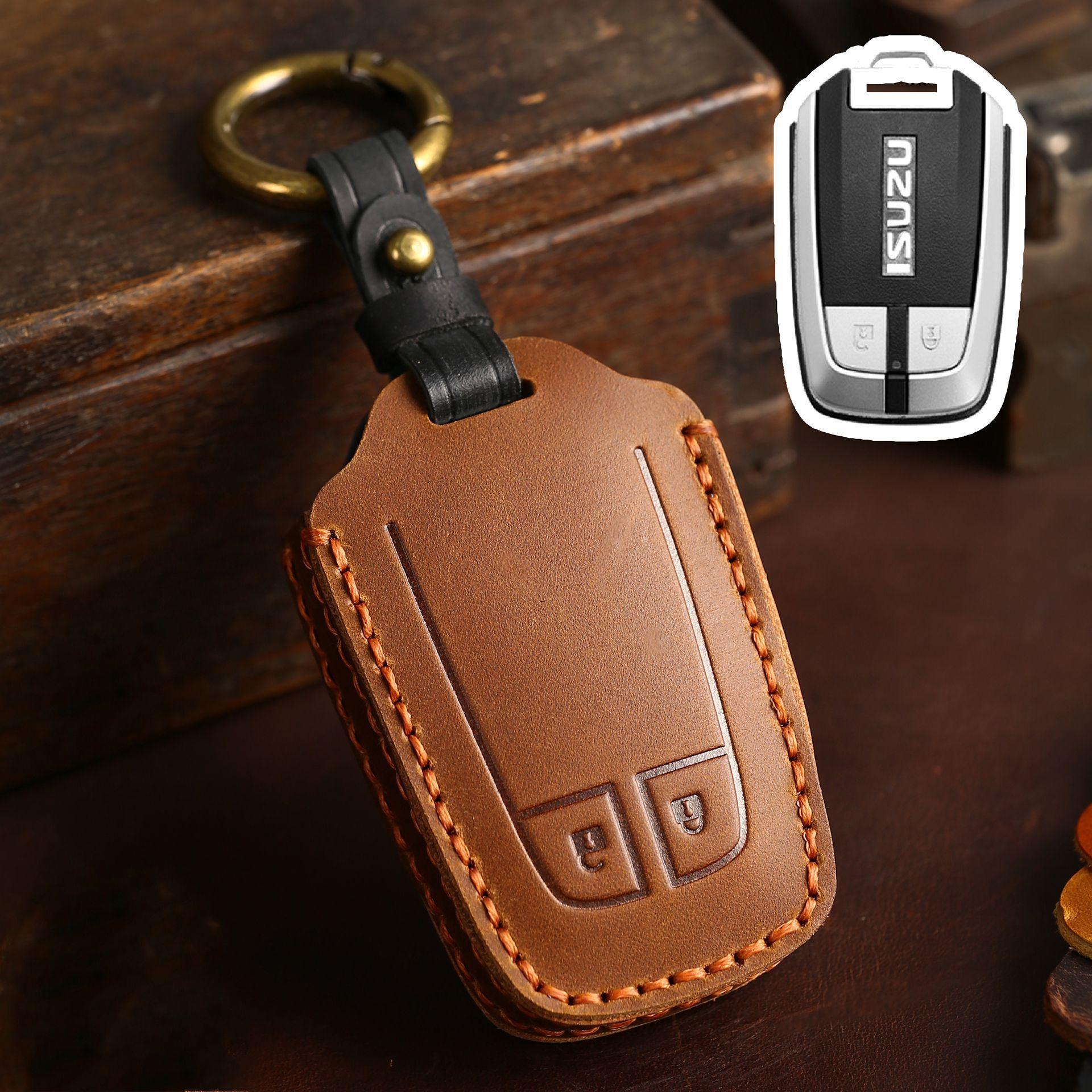 

Подходит для комплекта ключей Jiangxi Isuzu muX Shepherd Ranger D-MAX пикап Юго-Восточной Азии всеобъемлющее защитное кольцо-чехол коричневый