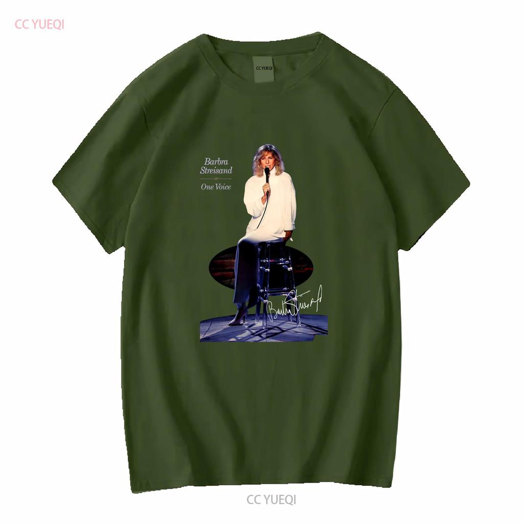 Barbra Streisand Signature For Man Woman Black All Size S 5XL T Shirt Vintage Washed Graphic Unisex Soft Breathable