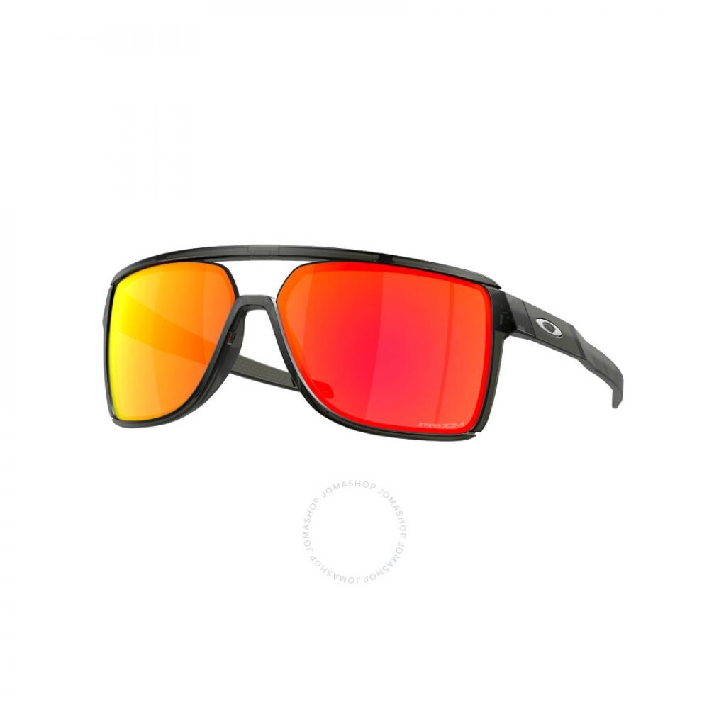 

Oakley Castel Prizm Ruby Rectangular Men s Sunglasses OO9147 914705 63