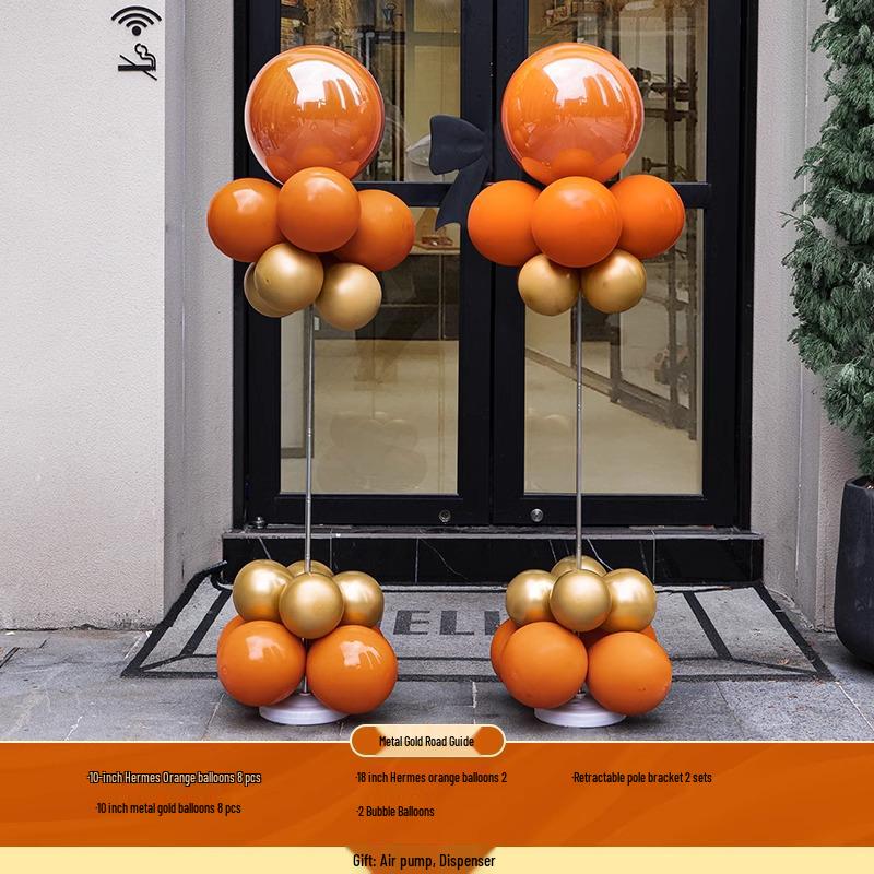 Graduation & Event Balloon Arch Decoration for Yoga Studio or Storefront Background