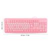 104 Keys USB Wired Keyboard Ultra Thin Cute Cartoon Ergonomic Computer Keyboard Plug and Play for Home PC Laptops