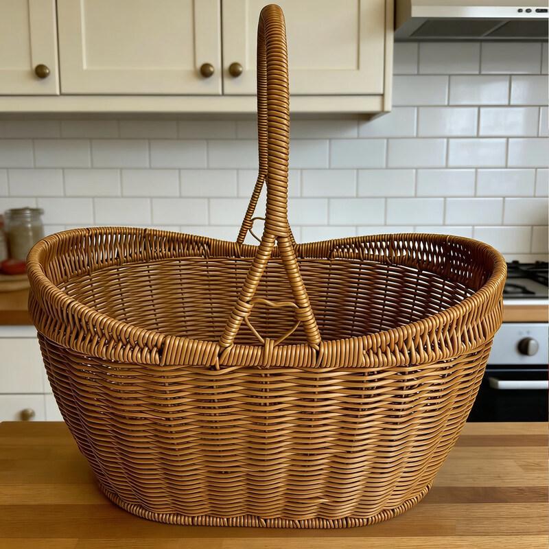 Jingbaodi Imitation Rattan Picnic Storage Basket