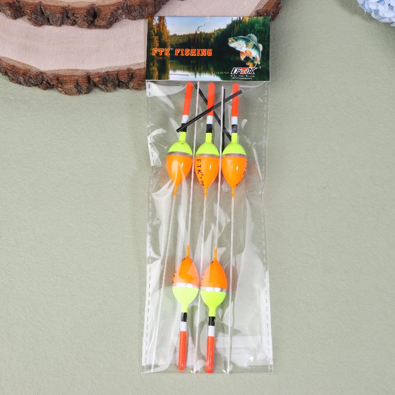 5Pcs Fishing Floats Vertical Buoy Barguzinsky Fir Float 18Cm-22.5Cm Buoyancy 1G-4G Fish Float For Carp Fishing