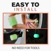 100PCS Glow-in-The-Dark Car Tire Valve Cap Luminous Night Rider Covers Universal Fluorescent Waterproof Lights Stem Caps for Most Vehicle Tires