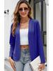 2026 Bestseller Slim Fit Long Sleeve Collarless Cardigan Blazer Jacket