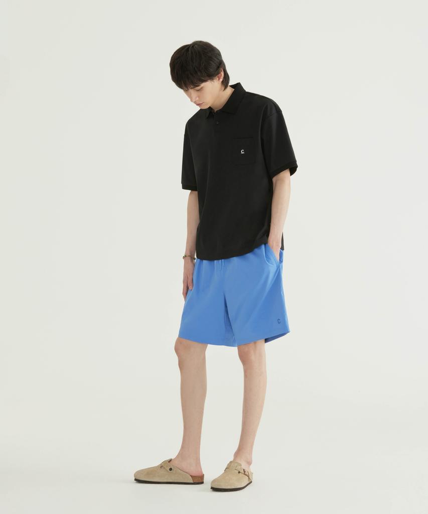 COVERNAT Signature Symbol Pocket Polo Shirt Navy