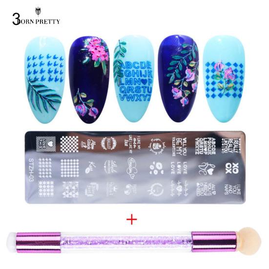 Good Quality Nail Nails Ornaments Print Template Exquisite Pattern Lightweight Detachable
