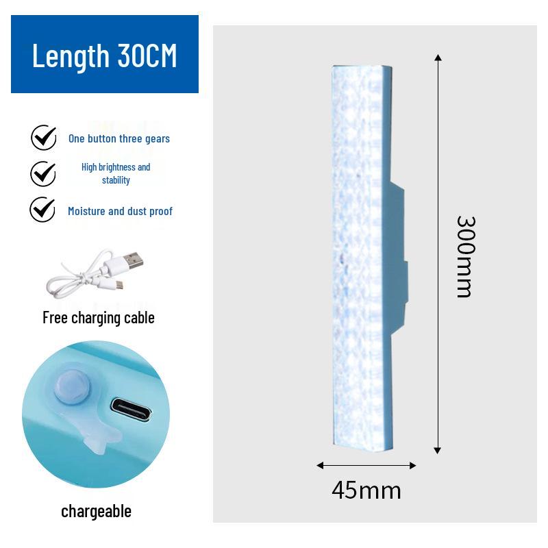 Super Bright LED Strip Light with Three-Level Dimming – Ideal for Home, Dorm, Camping, and Energy Saving