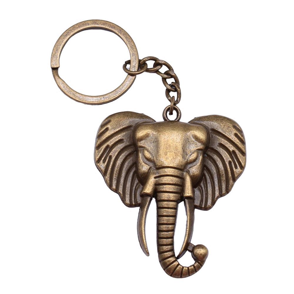 Pendants Elephant Charm Keychain Animal Theme Key Ring 28mm