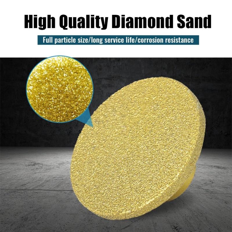 M10  Diamond Brazed Flat Grinding Head 2 Inch 50mm Abrasive Polishing Pad Marble Quartz Granite Cobblestone Grind Sharp Tool
