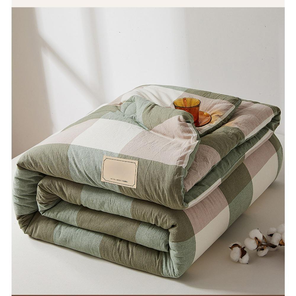 Jesenná A Zimná Teplá Bavlnená PrikrýVka 150X200Cm【1.5Kg】 Snehová Modrá Farba-image