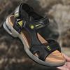 Fashion Classic Thick Soled Men Sandals Breathable Leather Sandalias Outdoor Antiskid Comfory Handmade Summer Men Beach Vacation Sandals