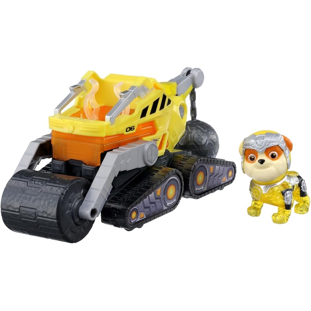 TAKARA TOMY (TAKARA TOMY) PAW Patrol The Mighty Movie Basic Vehicle Rubble Mighty Bulldozer