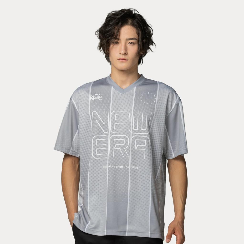 New Era Urban Sports Series Loose Fit Crew Neck Short Sleeve T-Shirt Unisex Tops Light-Gray 14500147