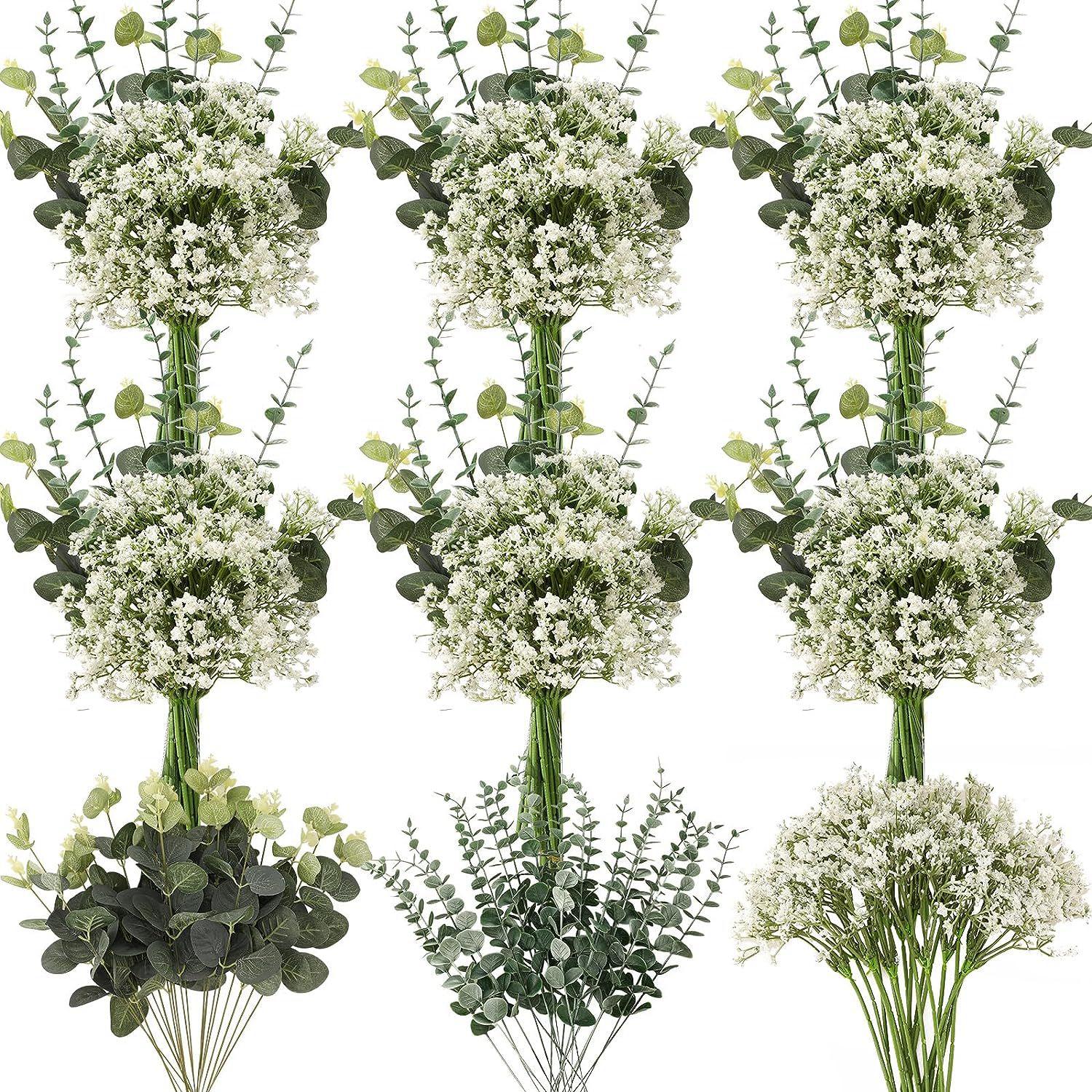 

Multiple varieties artificial green stem set bride bouquet, wedding flower garden dining table center home party decoration Diy зелёный