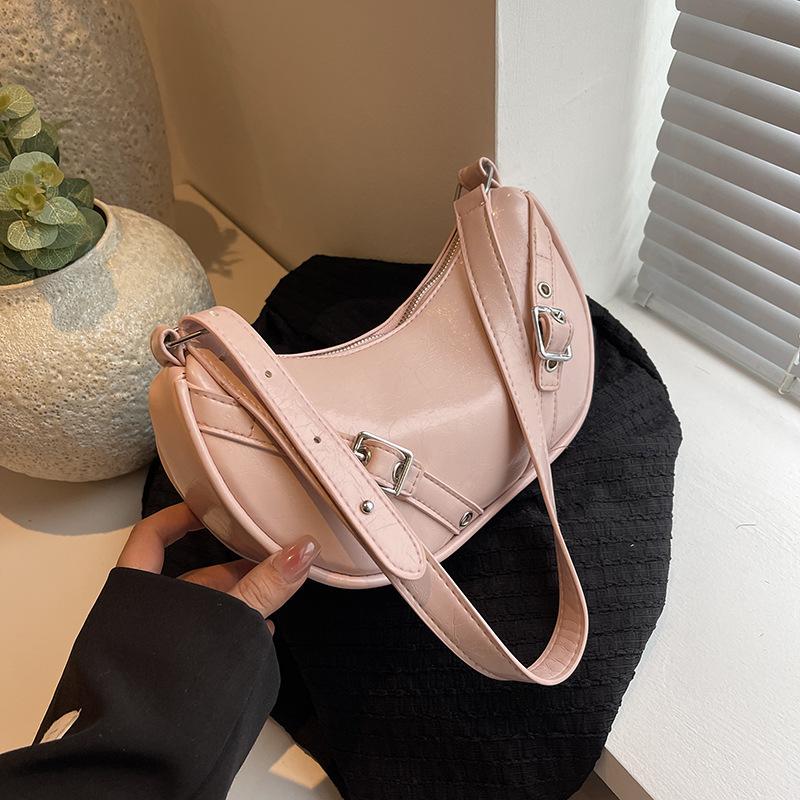 

Yogodlns Fashion Design Adjustable Straps Solid Color Hobo Bag Women New Shoulder Bag PU Leather Luxury High Quality