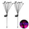 2Pcs LED Solar Scary Eyeball Swaying Lights Realistic 3D Design