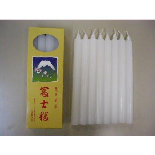 Tokyo Candle Manufacturing Fuji Sakura Candles No. 15, 8-pack, 450g, 20mm Diameter, 221mm Height, Burn Time Approximately 7 Hours and 30 Minutes
