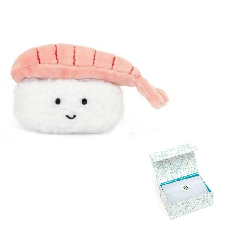 JELLYCAT Fun Food Series Fashionable Sushi Nigiri Sushi Cute Doll Plush Doll 6cm Tall